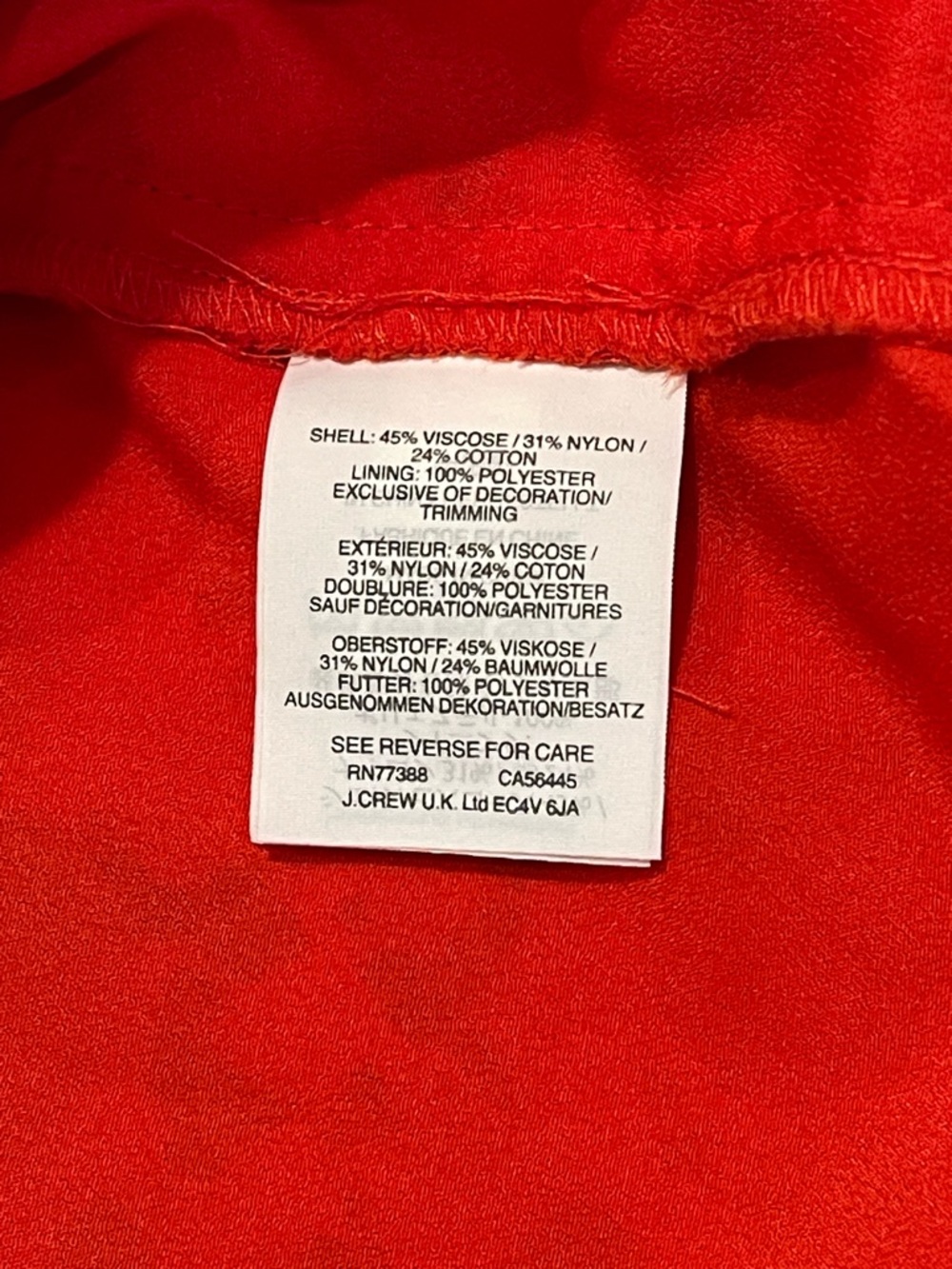 J. Crew Red Lace Ruffled Neck Shell - Picture 4 of 7